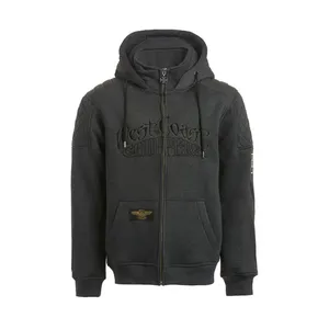 West Coast Choppers WCC Choppers Por Vida zip hoodie gray