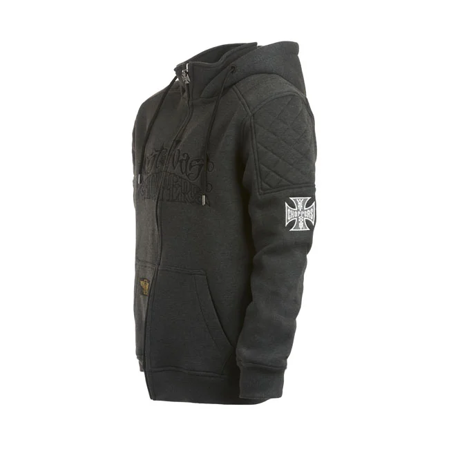West Coast Choppers WCC Choppers Por Vida zip hoodie gray