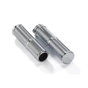 Kustom Tech Kustom Tech, FL handlebar grip set. Chromed aluminum