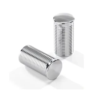 Kustom Tech Kustom Tech, FL handlebar grip ends. Ribbed chrome aluminum