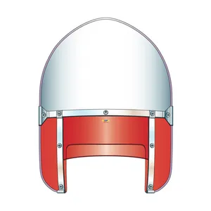 National Cycle NC ''Peaked'' Beaded Heavy Duty™ Windshield - Red