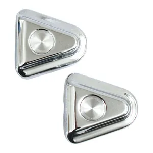 MCS Swingarm axle covers. Chrome