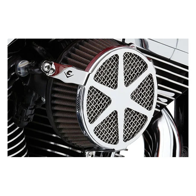 Cobra Naked air cleaner kit. Spoke. Chrome