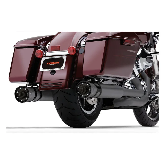 Cobra 4" Race Pro slip-on mufflers. Black