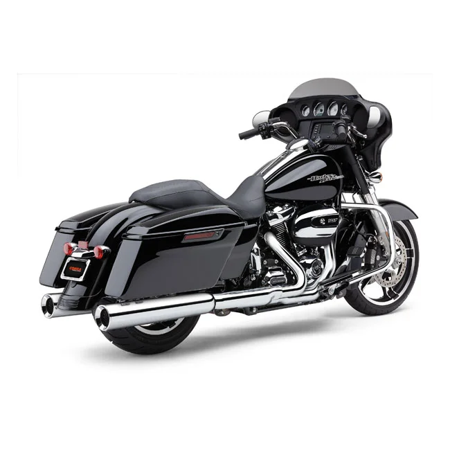 Cobra Powrflo 4-1/2" slip on mufflers. Chrome