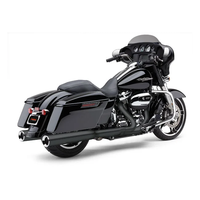 Cobra Powrflo 4-1/2" slip on mufflers. Black