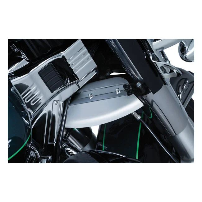 Kuryakyn Lower triple tree wind deflector. Chrome