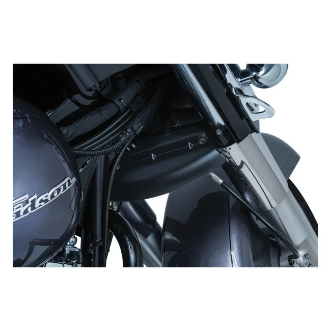 Kuryakyn Lower triple tree wind deflector. Satin black