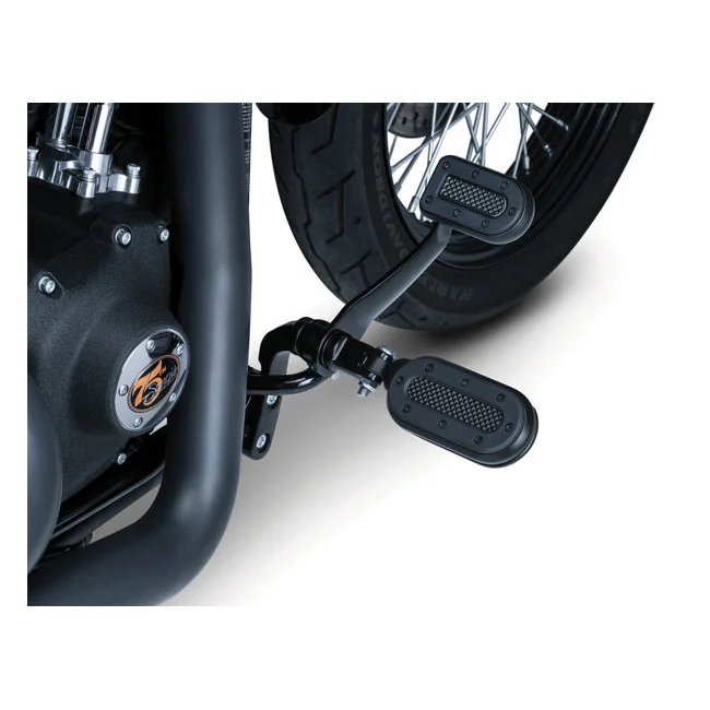 Kuryakyn Heavy industry switchblade foot pegs. stain black