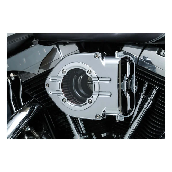 Kuryakyn Hypercharger clear trapdoor. Chrome
