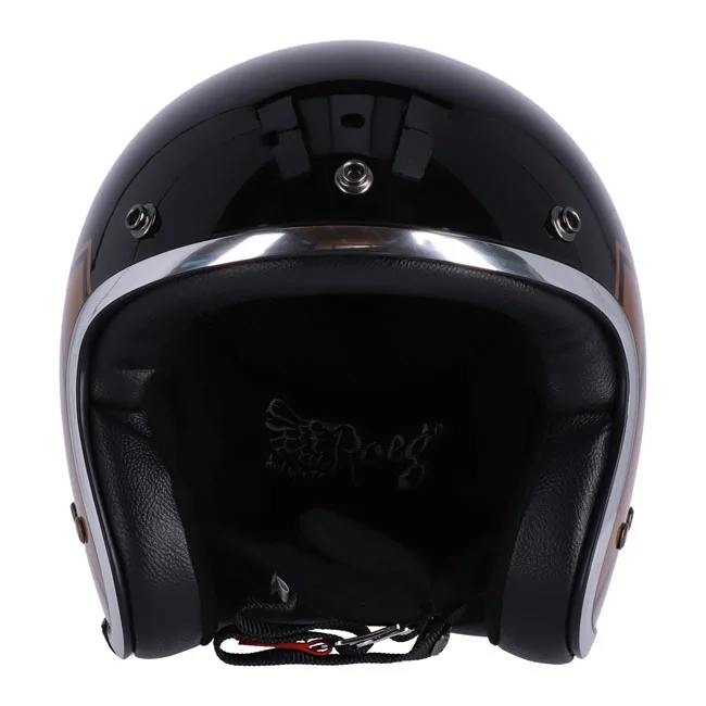 13 and a half company 1/2 Skull bucket helmet gloss black