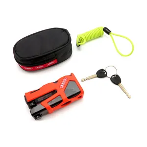 Abus Abus, 77 Granit Sledg ''Web style'' disc brake lock. Orange