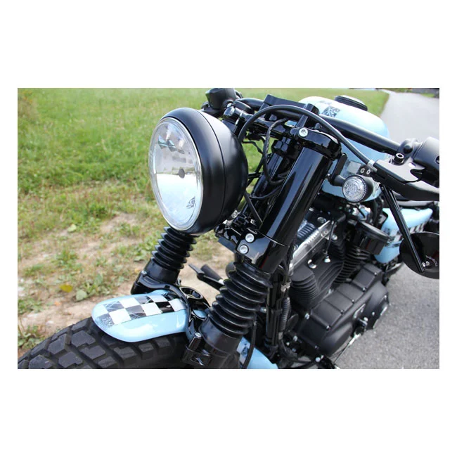 Cult-Werk 2-piece upper fork cover kit. Gloss black