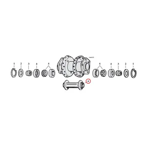 MCS Hub spacer 4.448" white. Rear