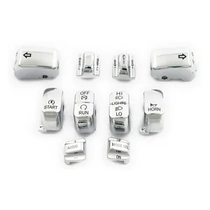 MCS Handlebar switch cap kit, chrome