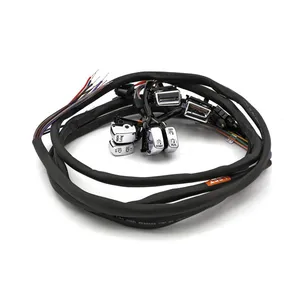 MCS Handlebar switch & wiring kit. Cruise. LED. Chrome