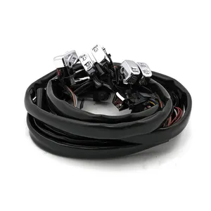 MCS Handlebar switch & wiring kit. Standard. Chrome