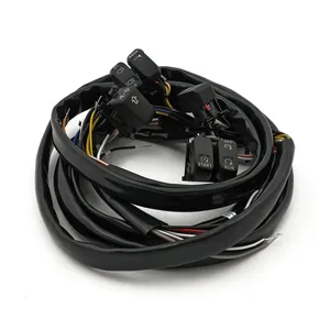 MCS Handlebar switch & wiring kit. Standard. Black