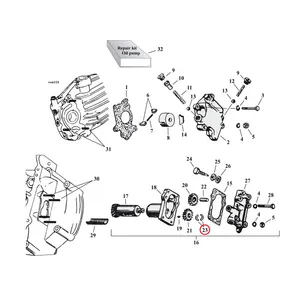 MCS Split washer ret.gear oilpump