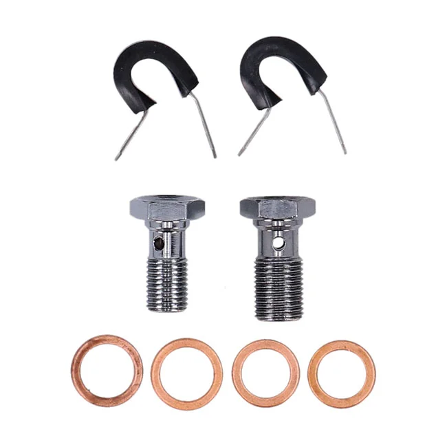 MCS By Goodridge brake line front, stainless clear coated - 920457