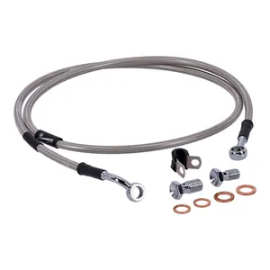 MCS MCS by Goodridge brake line front, stainless clear coated