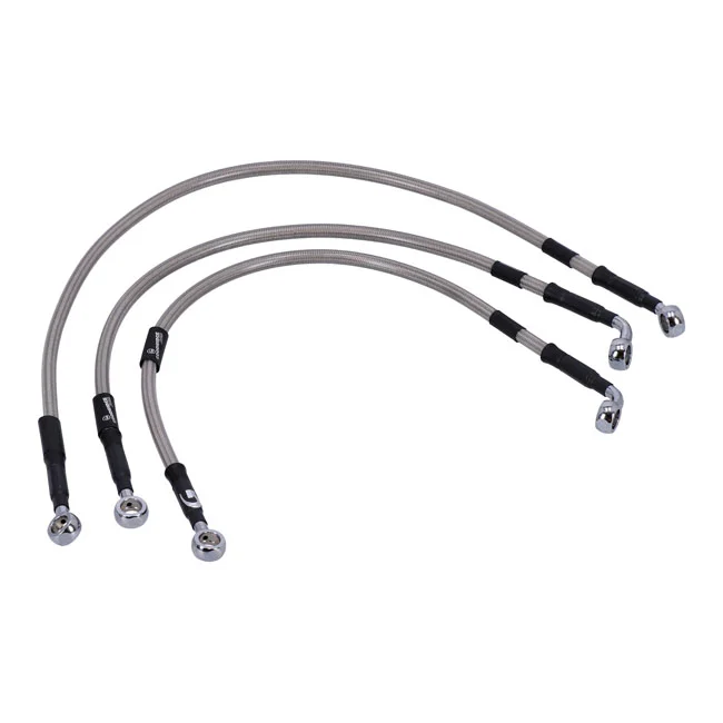 MCS By Goodridge brake line front, stainless clear coated - 920492