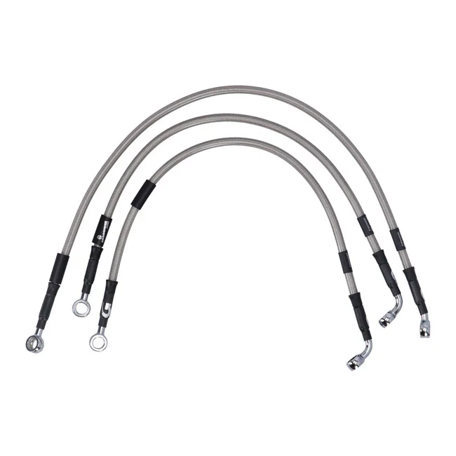 MCS By Goodridge brake line front, stainless clear coated - 920492