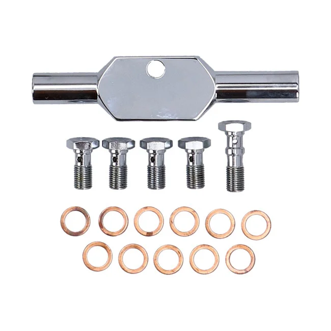 MCS By Goodridge brake line front, stainless clear coated - 920492
