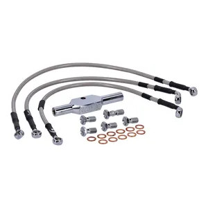 MCS MCS by Goodridge brake line front, stainless clear coated
