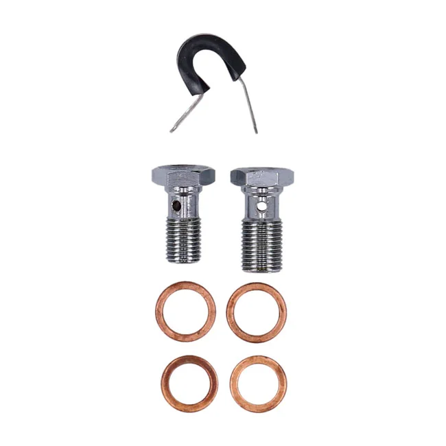 MCS By Goodridge brake line front, stainless clear coated - 920496