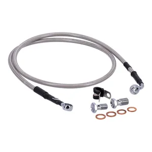 MCS MCS by Goodridge brake line front, stainless clear coated