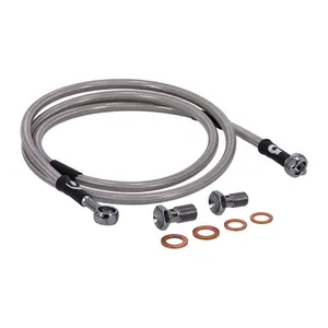 MCS MCS by Goodridge brake line front, stainless clear coated
