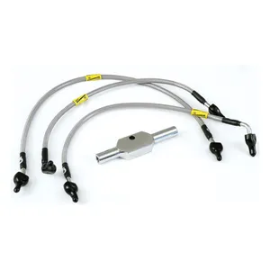 MCS MCS by Goodridge brake line front, stainless clear coated