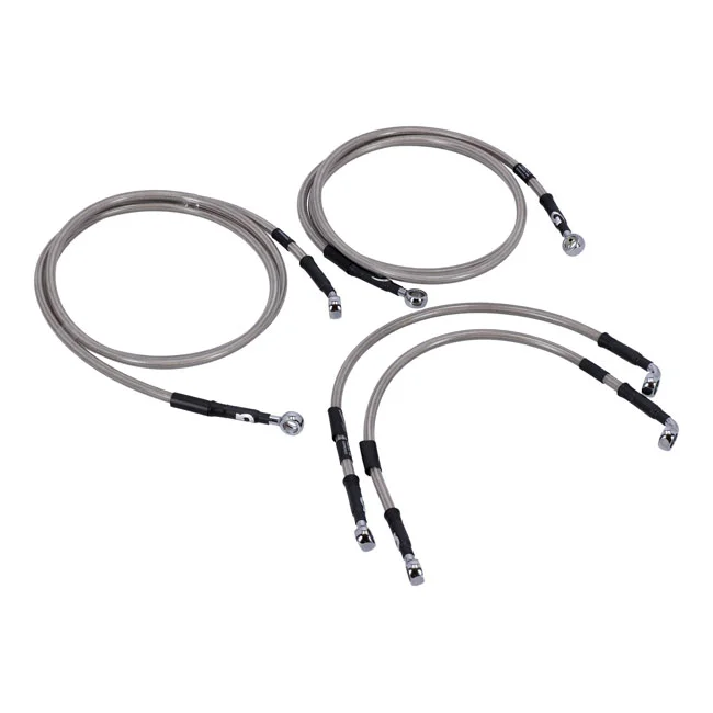 MCS By Goodridge brake line front, stainless clear coated - 920570