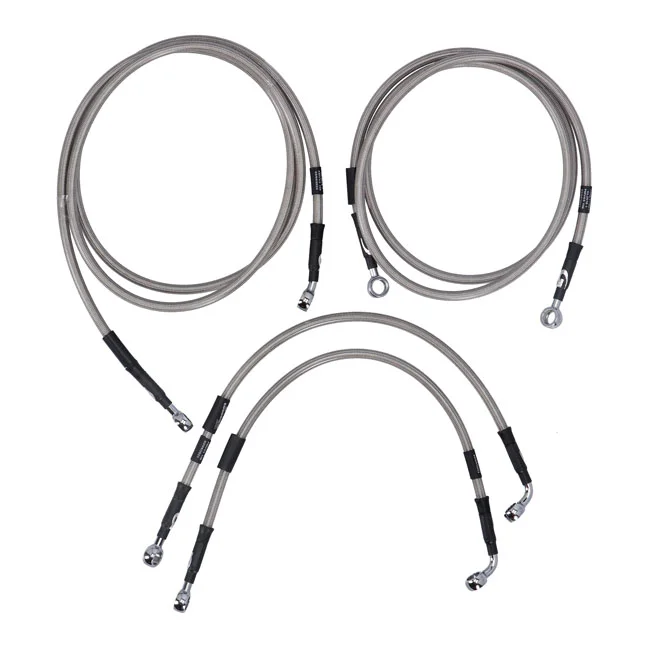 MCS By Goodridge brake line front, stainless clear coated - 920570