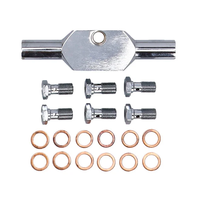 MCS By Goodridge brake line front, stainless clear coated - 920570