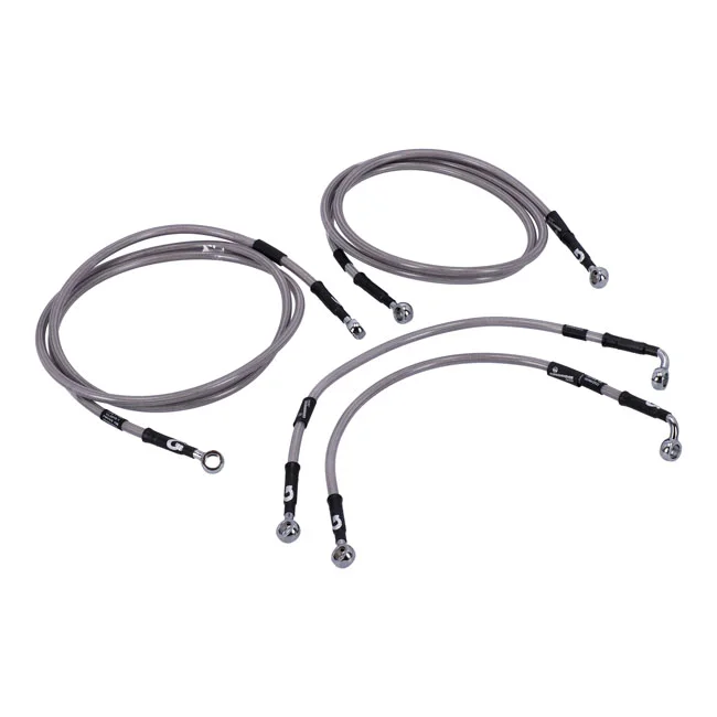 MCS By Goodridge brake line front, stainless clear coated - 920571