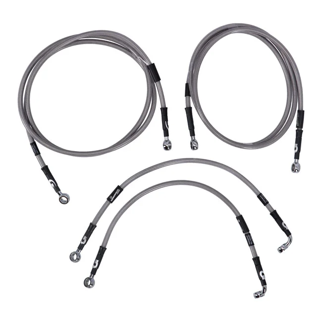 MCS By Goodridge brake line front, stainless clear coated - 920571