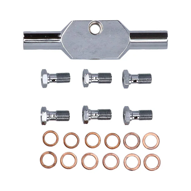 MCS By Goodridge brake line front, stainless clear coated - 920571