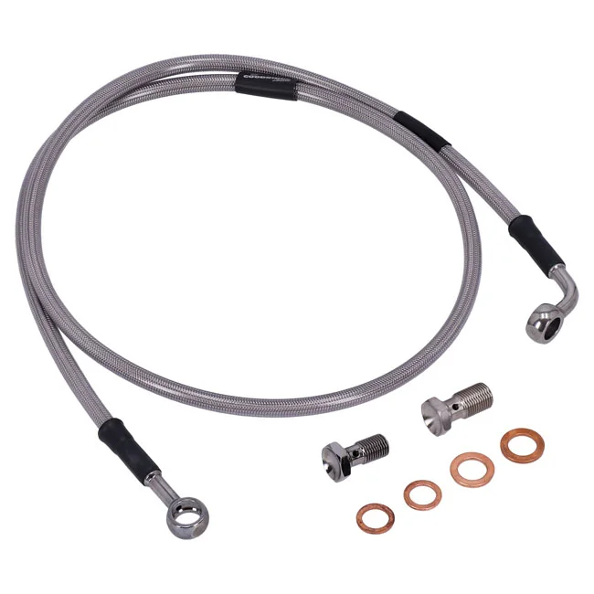 MCS By Goodridge brake line front, stainless clear coated - 920594