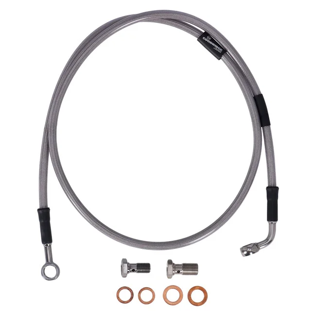 MCS By Goodridge brake line front, stainless clear coated - 920594