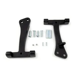 MCS Dyna passenger floorboard mount brackets. Black