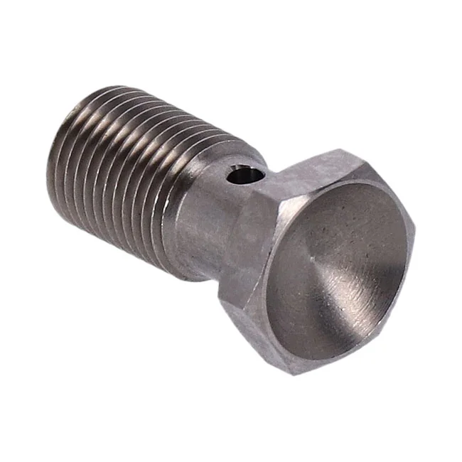 Goodridge Banjo bolt, 7/16-24. SS