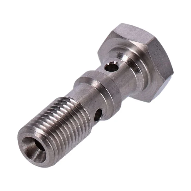 Goodridge 3/8-24 double banjo bolt ss