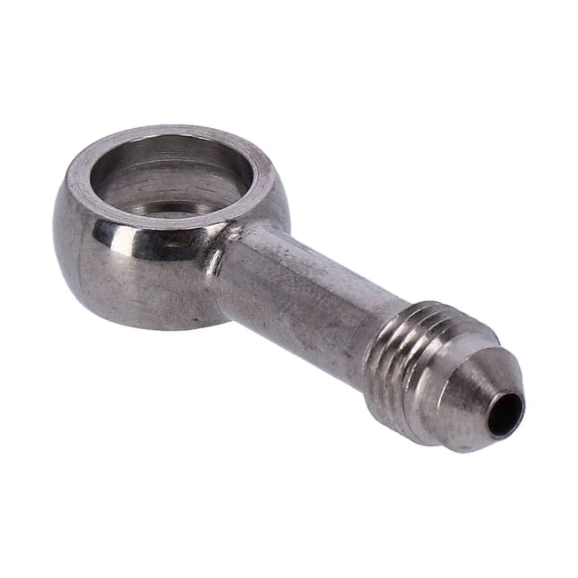 Goodridge Slimline banjo fitting 7/16" straight 11mm. SS