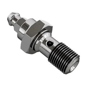 Goodridge Goodridge, 3/8-24 banjo bolt w/bleed nipple. Stainless Steel