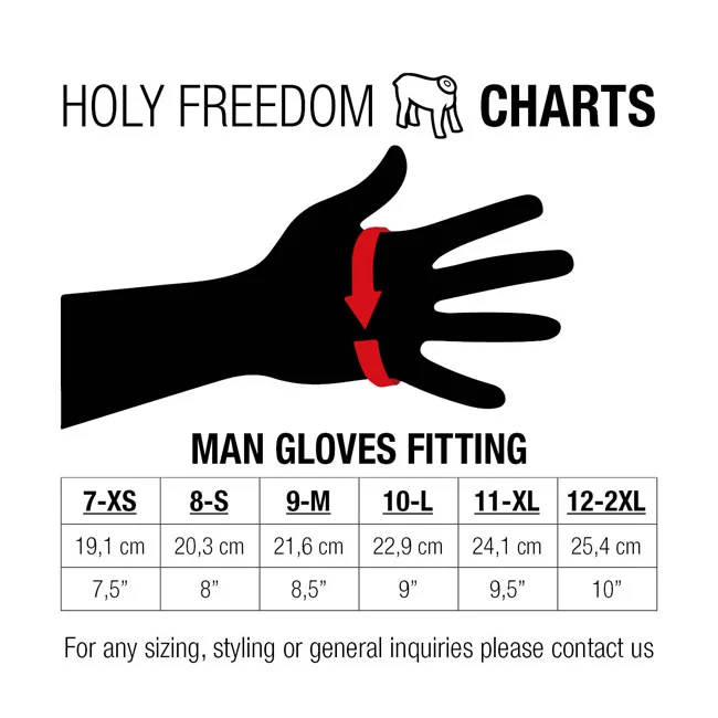 Holy Freedom Freedom Bullit Grey 2021 gloves black/grey