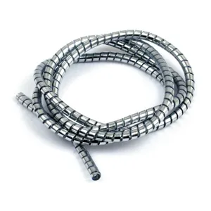 MCS Chrome cable & wire cover, 5ft. (150cm). 6mm id