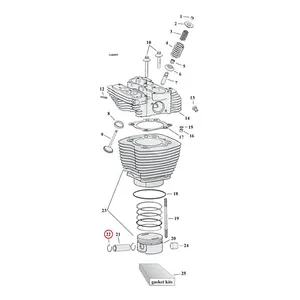 MCS Retaining rings, piston wrist pin