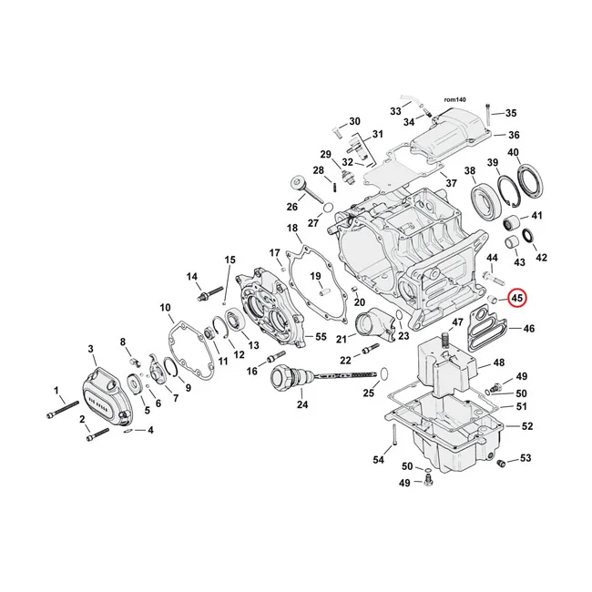 MCS Dowel pin, transmission & crankcase - 16574-99A